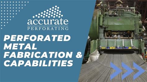 metal parts fabrication chicago|accurate perforating chicago il.